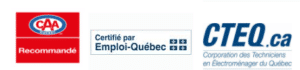 logo de caa et emploi quebec et cteq